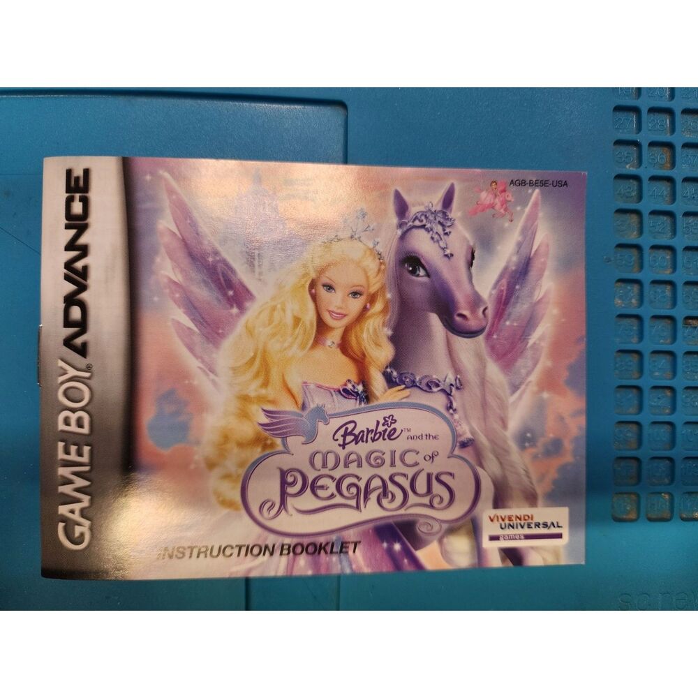 Barbie and the Magic of Pegasus for Nintendo Gameboy Advance MANUAL ONLY!